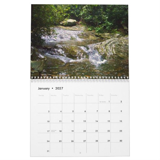 Agenda 2011: Tranquil Blue Ridge Mountains Kalender (Jan 2027)