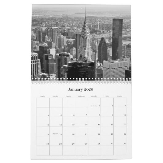Agenda 2012 van New York Kalender (Jan 2026)
