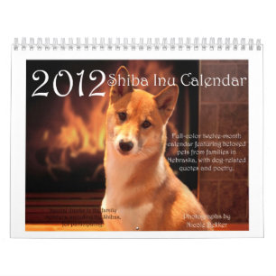 Agenda 2012 van Shiba Inu Kalender