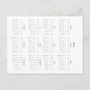 Agenda 2014 briefkaart