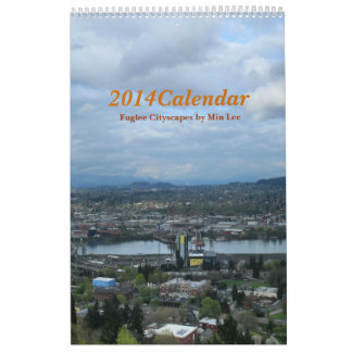 Agenda 2014 | Fuglee Cityscapes van Min Lee | 1 pg Kalender