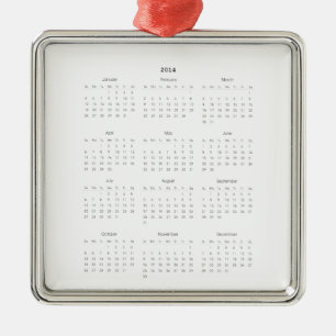 Agenda 2014 metalen ornament
