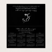 Agenda 2018 Beauty Studio Makeup Lashes Logo Visitekaartjes (Buitenkant ongevouwen)