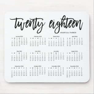 Agenda 2018   Moderne typografie Muismat