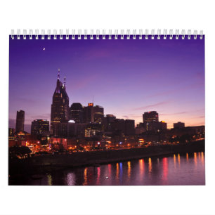 Agenda 2019 - Scènes rond Nashville Tennessee Kalender