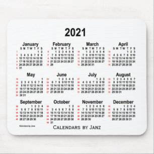 Agenda 2021 Witte 52 weken door Janz Muismat