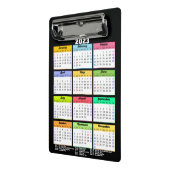 Agenda 2023 met openbare Feestdagen Modern Mini Klembord (Angled2)