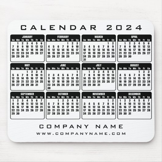 Agenda 2024 zakelijke muismat (Voorkant)