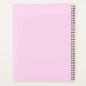 Agenda à couverture rigide rose drôle pour les per (Dos)