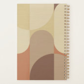 Agenda Bauhaus Terracotta Beige Abstrait Personnal (Dos)