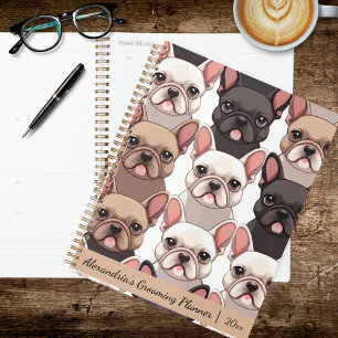 Agenda charmant avec Bulldog Français