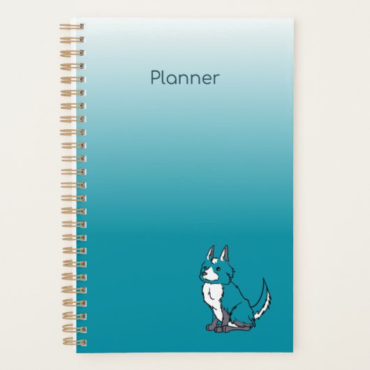 Agenda Chien Turquoise (Devant)