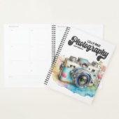 Agenda de photographe personnalisé Appareil photo (Devant avec enveloppe)