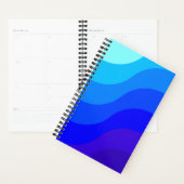 Agenda Espiral com Foto Desenho Dégrade Azul (Devant avec enveloppe)