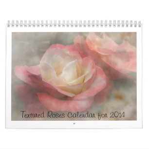 Agenda gestructureerde Rozen voor 2014 Kalender