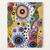 Agenda Grande de Tapa Dura con Patrón Psicodélico (Achterkant)