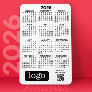 Agenda met Business Logo en QR-code Magneet
