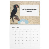 Agenda met tropische parrots kalender (Mar 2026)