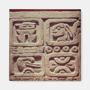 Agenda met vier glyphs, Toltec Magneet