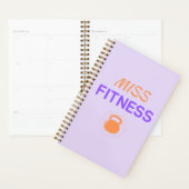 Agenda Miss Fitness. Idée cadeau Sport (Devant avec enveloppe)