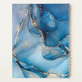 Agenda monogramme de verdure d'agate bleue 2023 (Dos)