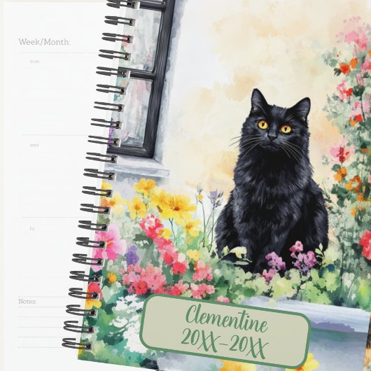 Agenda non daté Black Cat