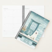 Agenda non daté Chien Samoyède Hiver  (Devant avec enveloppe)