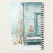 Agenda non daté Chien Samoyède Hiver  (Dos)