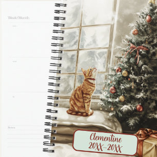 Agenda non daté de Noël d'hiver pour chats