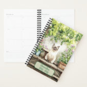 Agenda non daté de rendez-vous avec un chat siamoi (Devant avec enveloppe)
