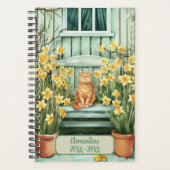 Agenda non daté Orange Cat Journal (Devant)