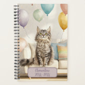 Agenda non daté Tabby Party Cat (Devant)