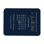 Agenda opslaan Datum 'marine Gold Editable' Magneet (Horizontaal)