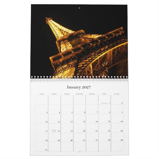 Agenda Parijs 2007 Kalender (Jan 2027)