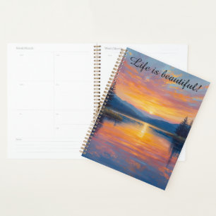 agenda planificateur de calendrier inspirant au bo