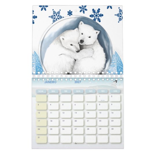 Agenda Portugees Kalender (Jan 2027)