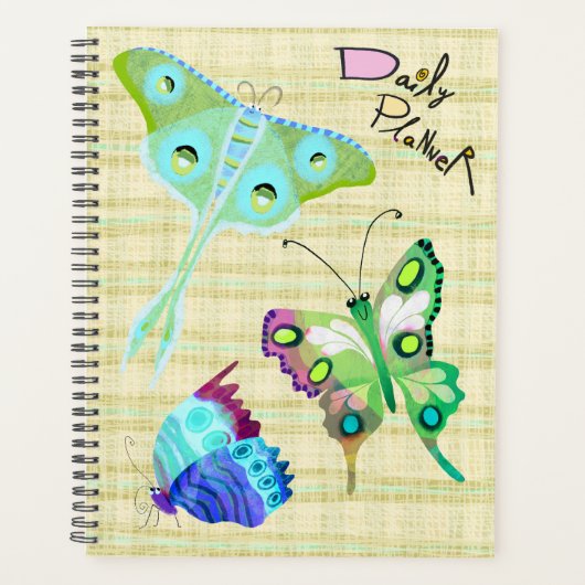 Agenda quotidien Papillons Mignons (Devant)