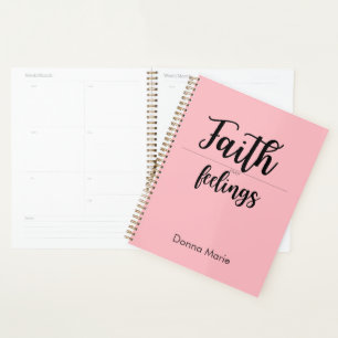 Agenda Rose Foi avant Sentiments pour Femmes