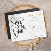 Agenda Script Gold Heart Weddenschap Opslaan Datum