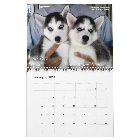 Agenda SHAAZ 2012 Kalender (Jan 2027)