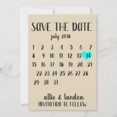 Agenda sparen de Datum Save The Date (Voorkant)