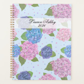 Agenda Spirale Hydrangea Aquarelle