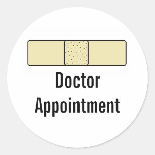 Agenda-stickers "Doctor Appointment" Ronde Sticker