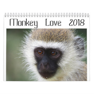 Agenda van de aap-liefde 2018 kalender