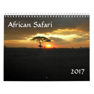 Agenda van de Afrikaanse Safari 2017 Kalender