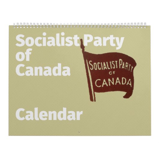 Agenda van de Socialistische Partij van Canada Kalender (Hoes)