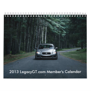 Agenda van het lid van LegacyGT.com 2013 Kalender