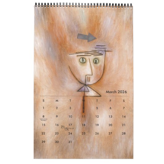 Agenda van Paul Klee Kalender (Mar 2026)