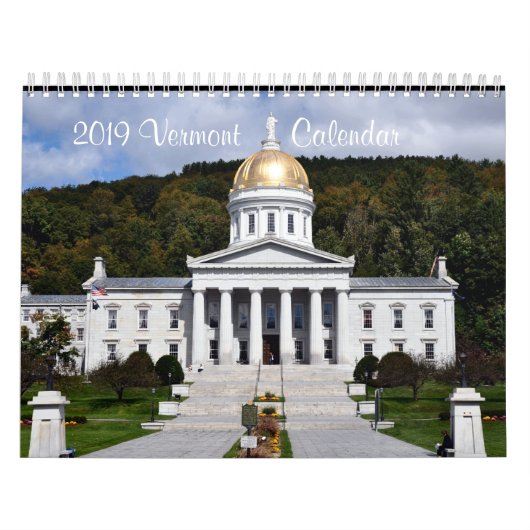 Agenda van Vermont 2019 Kalender (Hoes)