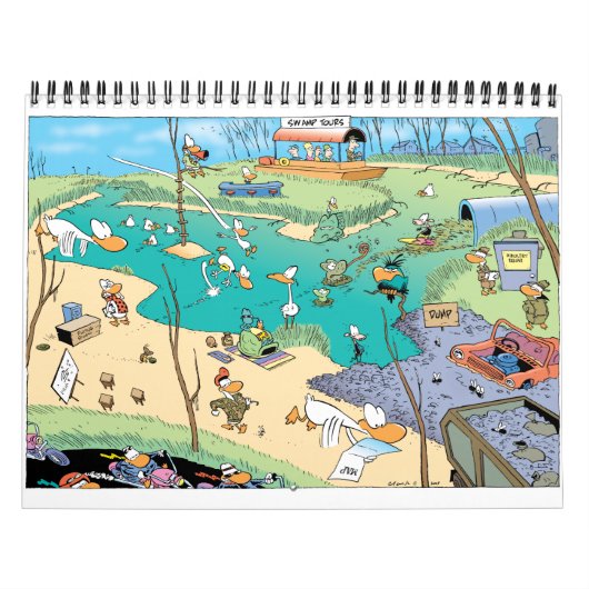 Agenda voor Cartoon Moerastekens Kalender (Hoes)